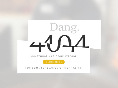 Daily UI 008 - 404 - Page Not Found