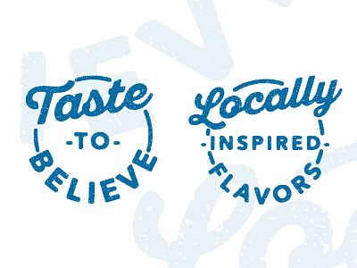 Badge Ideas badge drink flavor food local packaging packaging design