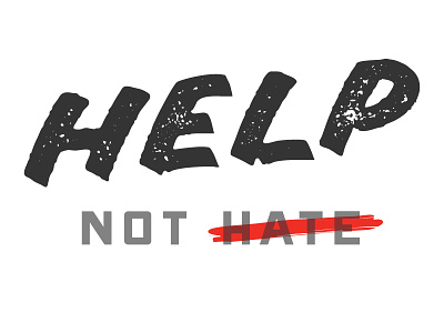 Help Not Hate design resist