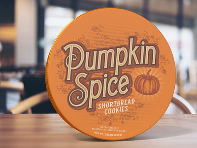 Pumpkin Spice fall food illustration packaging packaging design packaging mockup pumpkin pumpkin spice typography