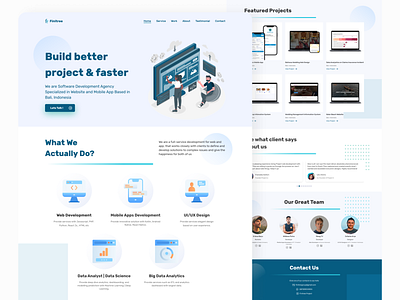 Finitree Project Landing Page app design typography ui ui ux ux