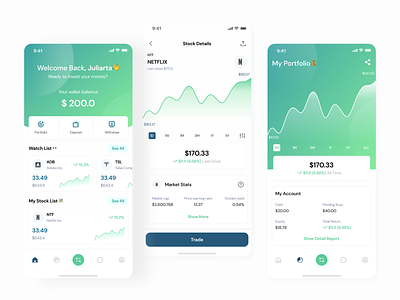 Investment App - Exploration app design ui ui ux ux