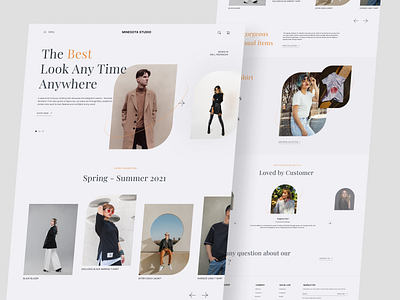 Minesota Studio - Fashion Look Book app branding design ui ui ux ux