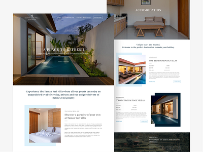 Dewi Sri House Website branding design ui ui ux ux