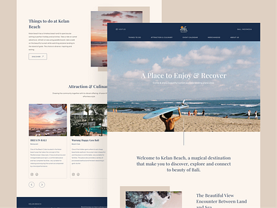 Kelan Beach Bali design logo typography ui ui ux