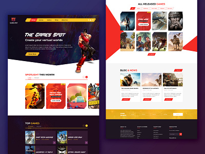 Game Store Web App game store web app mockup design web design web layouts