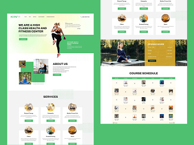 Fitness Homepage Design