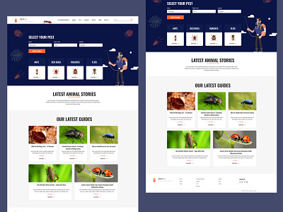 Pest Control Landing page design