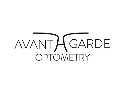 Avant-Garde Optometry Logo branding glasses logo optometry