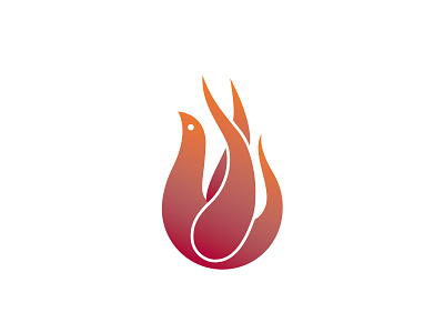 Prayer4Awakening Logo branding dove fire logo