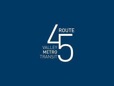 Bus Route 45 Logo
