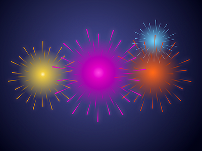 Fireworks in Sketch