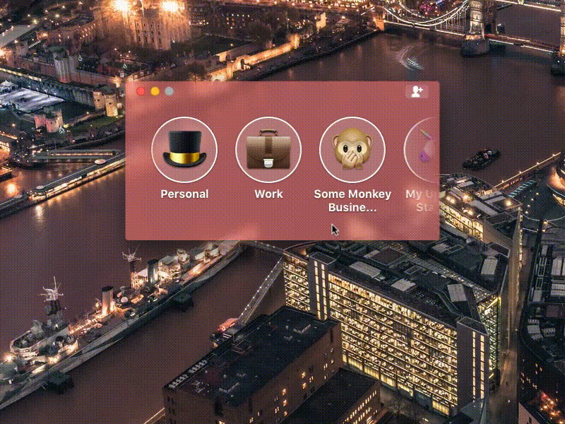 Profile Window Animation after effect animation concept emoji mac macos profile ui animation