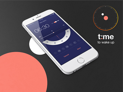 Alarm Clock - Mobile App UI Design (t:me) alarm app android app design app app interface design mobile alarm ui user experience design user interface design ux