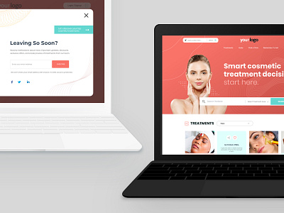 Patient Website(Cosmetic treatment) app interface beauty cosmetic design eleven18 flat health care treatment ui user experience design user interface design ux