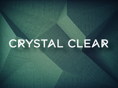 Crystal Clear Logotype letters logo logotype type
