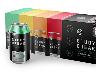STUDY BREAK Multi-Pack branding design mark packaging stencil