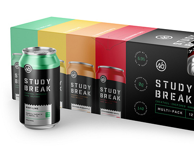 STUDY BREAK Multi-Pack branding design mark packaging stencil