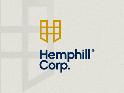 Hemphill Corp. branding h letters lockup logo monogram
