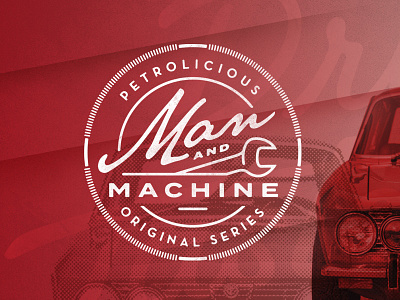 Man And Machine automotive badge branding cars crest lockup