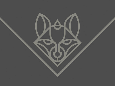 Boozy Fox animals branding fox geometric illustration mark thicklines