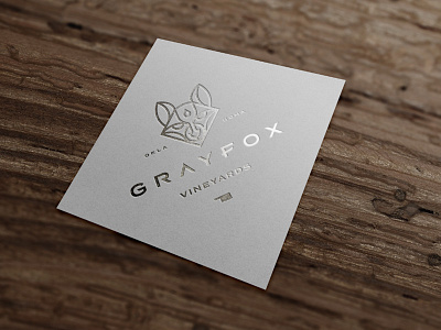 Grayfox Label animals branding fox geometric illustration mark thicklines wine