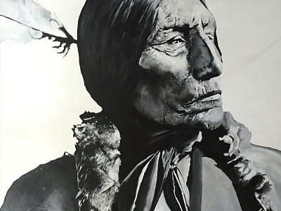 Chief Wolf Robe Painting