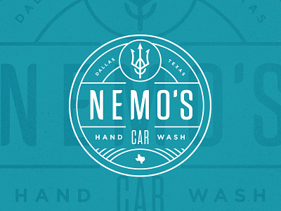 Nemo's Hand Wash automotive badge branding cars crest lockup