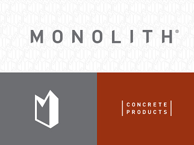 Monolith branding geometric icon illustration m mark monogram thicklines