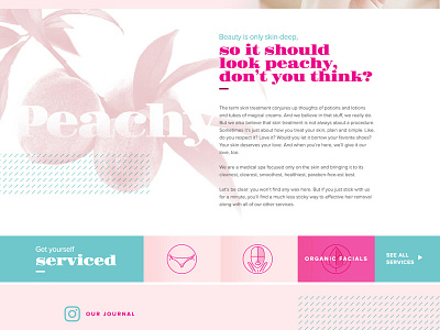 Gimme Sugars Ui design ipad pink portfolio responsive skincare tablet ui ux web