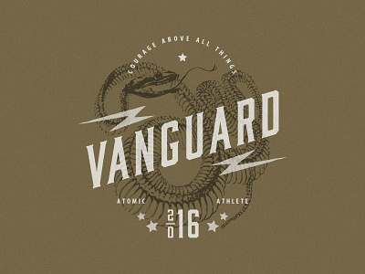 Vanguard graphic lighting skeleton snake stars tshirt