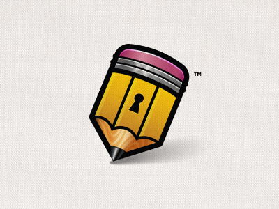 Cage Mark application cage design keyhole logo pencil