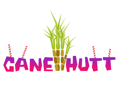 Cane Hutt cane hutt logo sugar sugarcane vector