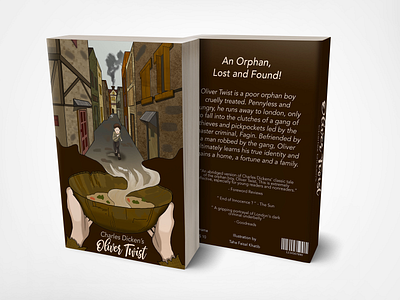 Story Book Cover - Oliver Twist adobe photoshop adobe photoshop cc digital art digital artwork digital paint storybook cover design