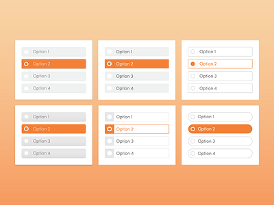 Check Boxes / Selection Cards button check box design fill flat form selection ui