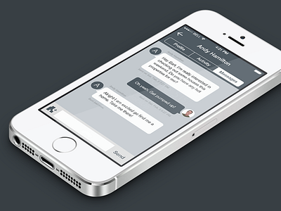New Client Work app bubble chat iphone message speach user