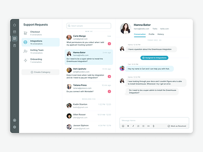 Chat Support app chat app chatbot customer service customer support enterprise enterprise app flat live chat support ui