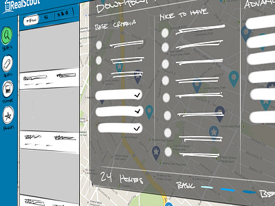 UI Sketches app design draw drop down icons iphone menu sketch ui web wire wireframe