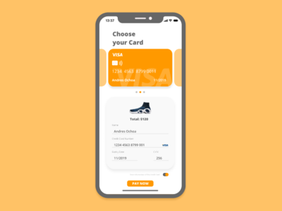 #002 Credit Card Checkout app daily 100 challenge experience figma friendly interface design ios product design ui ux design