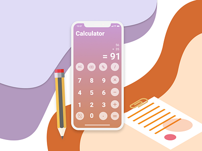 #004 Daily UI Challenge app calculator app daily 100 challenge figma interface design ios product design ui