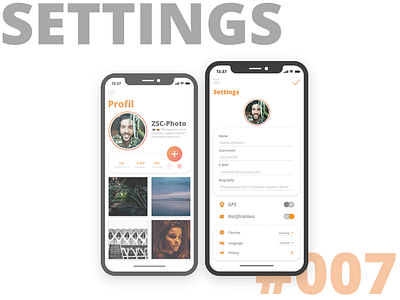 007 Settings Daily UI