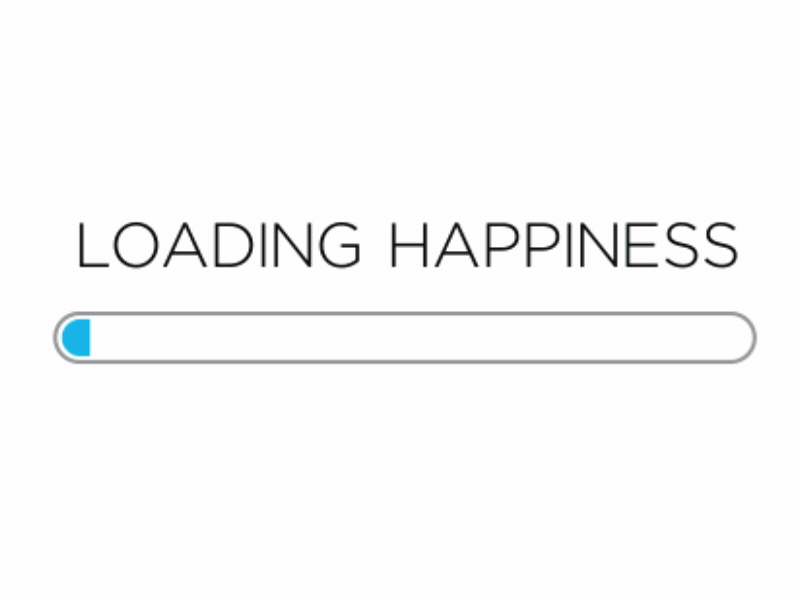 Loading Happiness 2d animation animation design kinetic typography motion