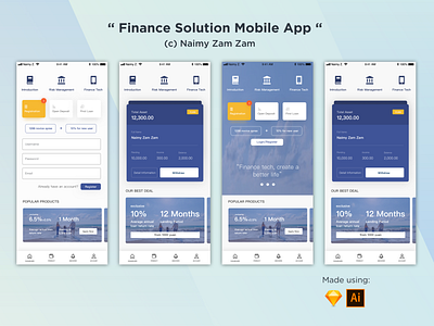 Finance Solution Mobile App Design app design design ios design mobile app design ui