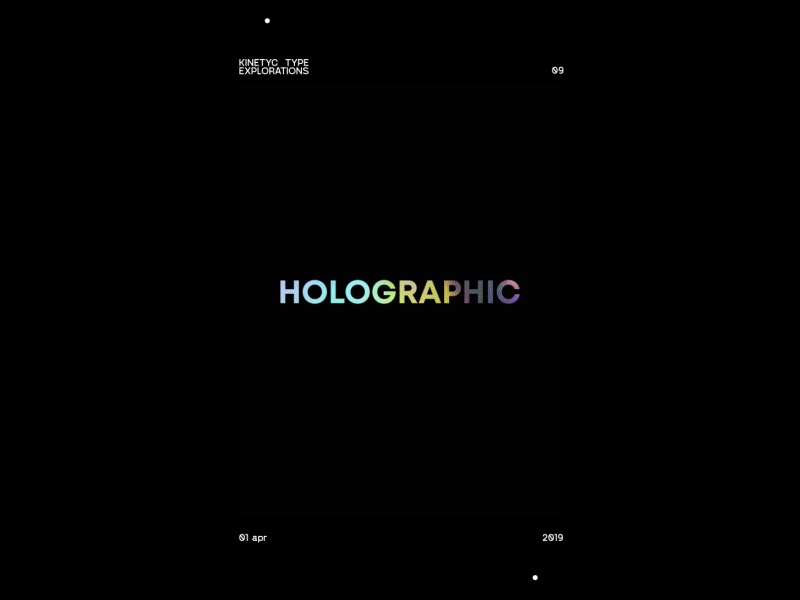 Poster exploration #09 abstract ae after effects after effects motion graphics animation gif holographic kinetic typography motion design motiondesign type typography