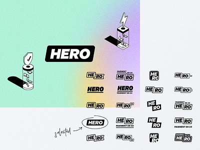 Hero 💸 anagram anagram club brand brand exploration branding design faster checkout flexible payments hero identity illustration logo logotype money pay later pay over time payments methods typography valentin salmon vector
