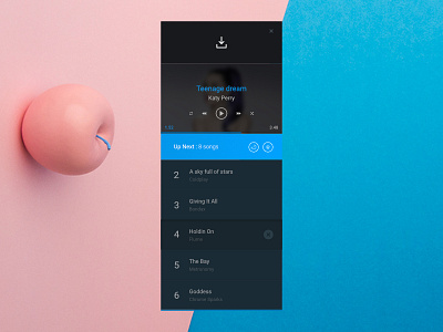 Music app app download free gradient icons interface music ui ux