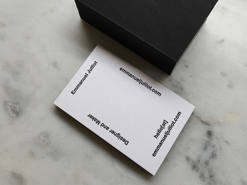 Business Card by Emmanuel Julliot on Dribbble