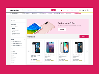 ECommerce Category Page category page ecommerce ecommerce design ecommerce ux electronics product catalog ux design website