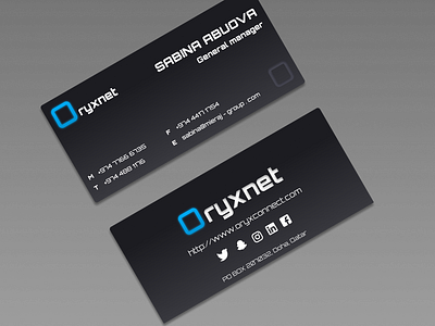 Business Card2 design ui