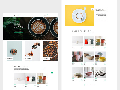 CoffeeBeans - Webdesign coffee coffee bean coffee shop design food shop ui ux web webdesign